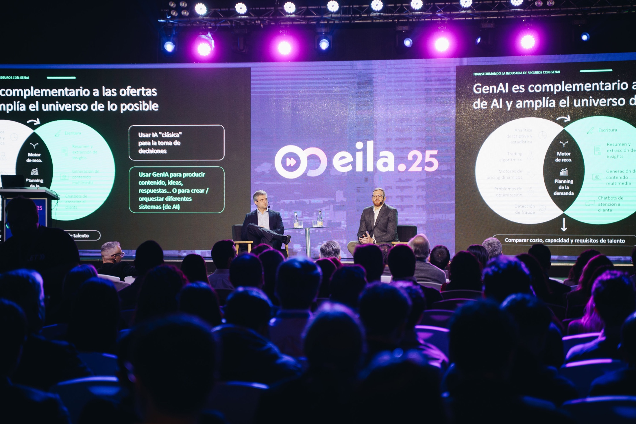 Panel de conversación y asistentes durante Evolución Insurtech Latam 2025